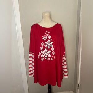 Bloomchic Red Christmas Top